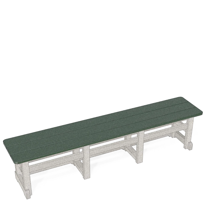 7' Backless Dining Bench
